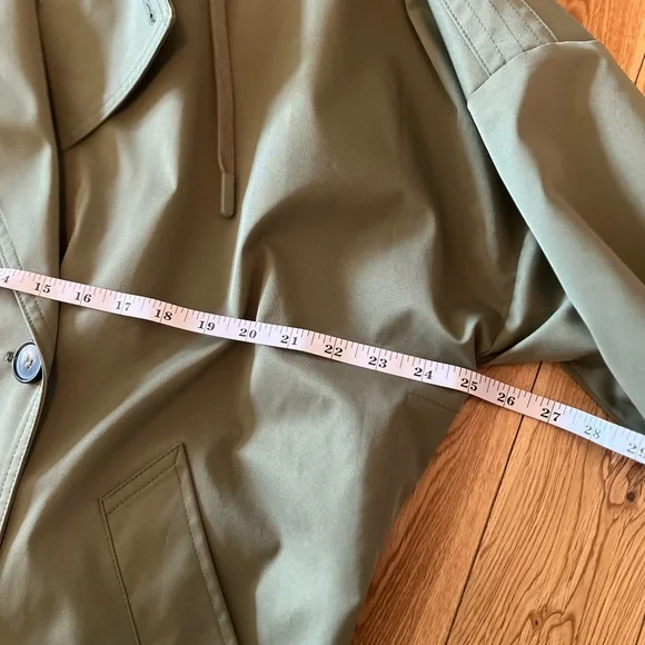 Bernardo Olive Green Trench Coat - Picture 6 of 7